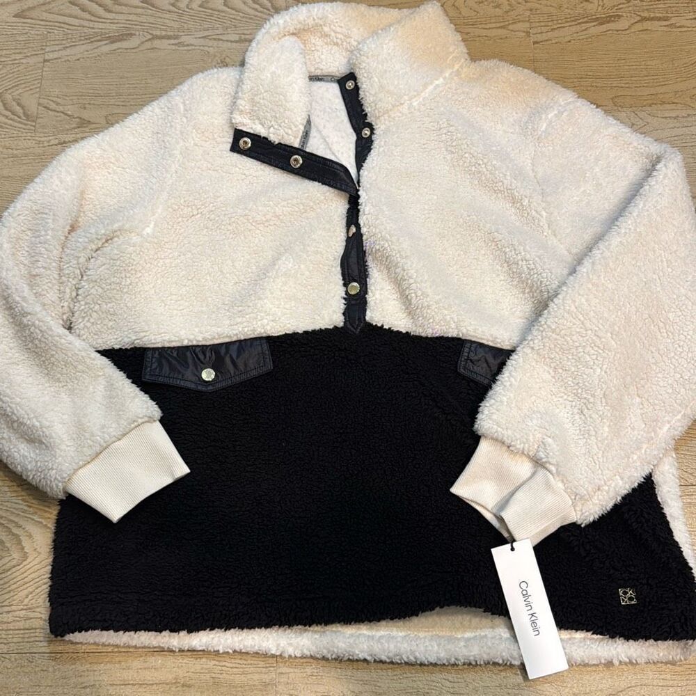 NWT calvin Klein fleece‎ jacket size xl